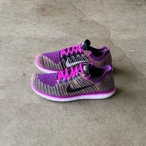 Nike Free RN Flyknit ‘Hyper Purple’ Running/Lifestyle Shoes Size 9 Womens 831070